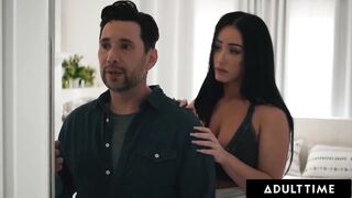 Hot brunette MILF Jennifer White has passionate sex with her roommate